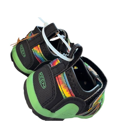 Keen Kids Newport H2 Water Sandals Size 11 US / 29 EU Black‎ Green Rainbow - Picture 4 of 8